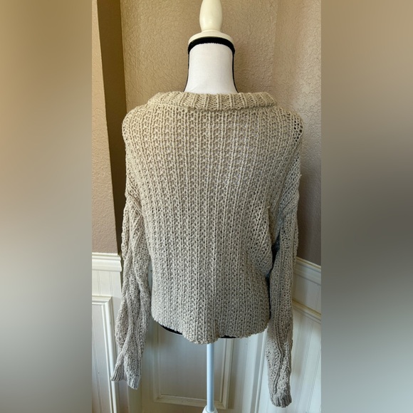 Free People - Cutting edge cable cropped sweater (NWOT) - Picture 3 of 8